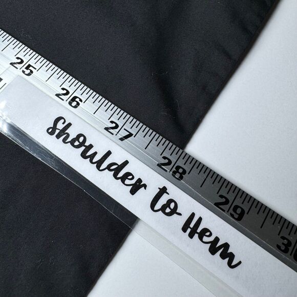 Nili Lotan Tunic Blouse Womens XS Black Long Sleeve Split Neck Minimalist - Picture 7 of 9